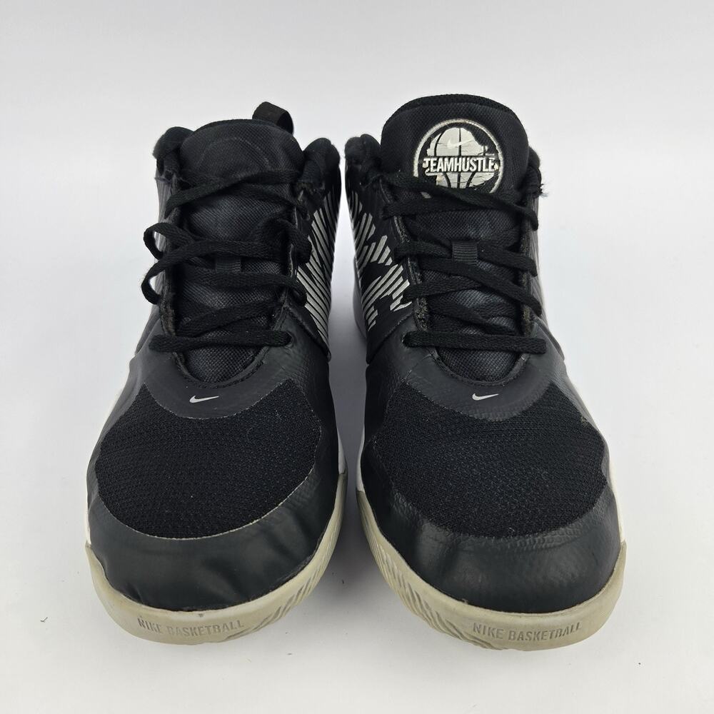 Nike Shoes Boys Size 6.5 Team Hustle D9 Basketball Sneaker Black Mid Top - Picture 3 of 9